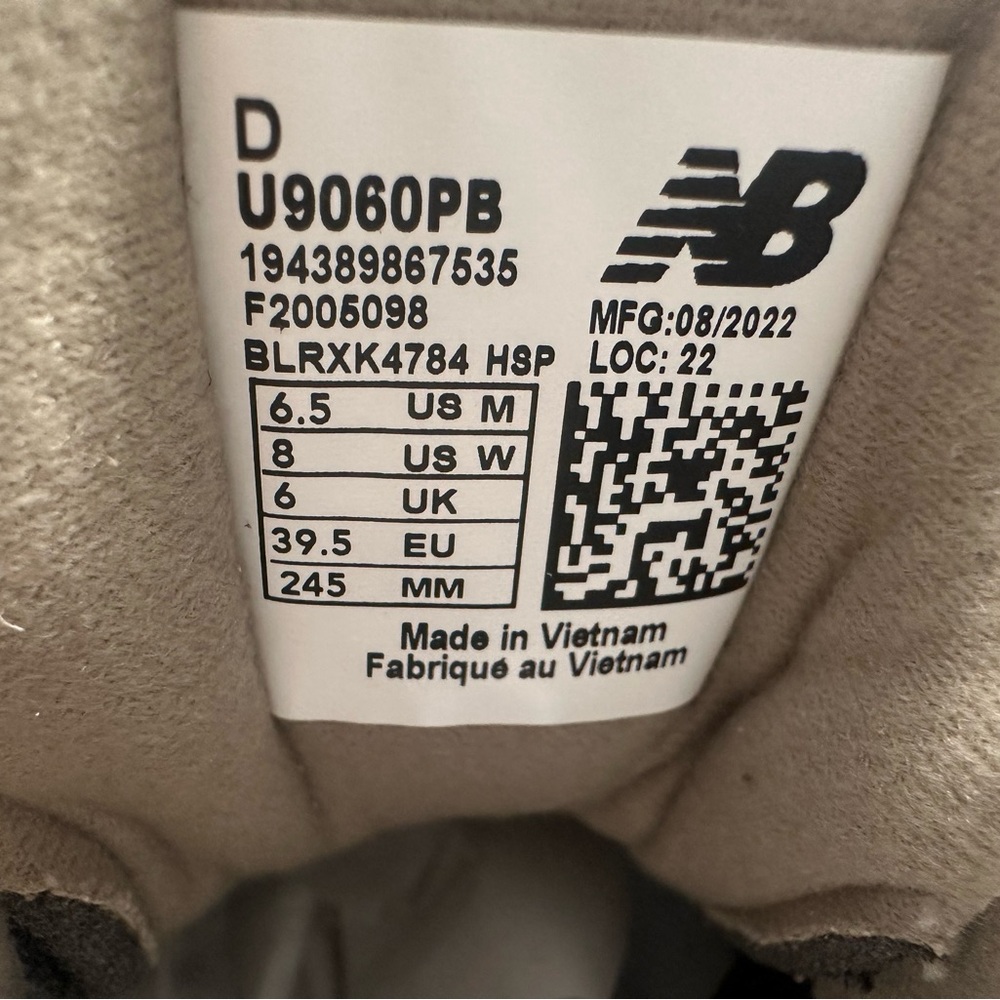New Balance 9060 “Mushroom / Timberwolf” Suede Sneakers – Women’s 8 / Men’s 6.5 - Picture 7 of 7
